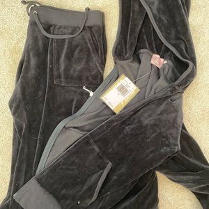 Juicy Couture Velour Tracksuit - Black M NWT